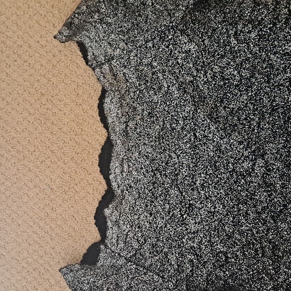 MARINA Black&Silver Ombre Knit Maxi Off Shoulder Cocktail Dress w/ 3/4 Sleeve 8 - Picture 3 of 12